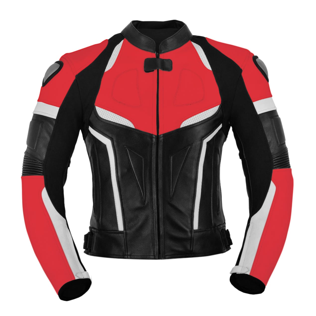 CHAQUETA DELANTE PANEL ROJO
