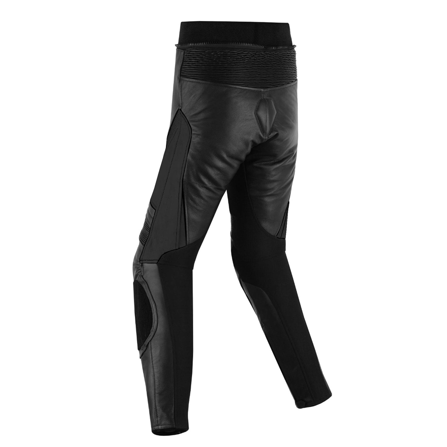 PANTALON CUERO NEGRO . REF. 3002